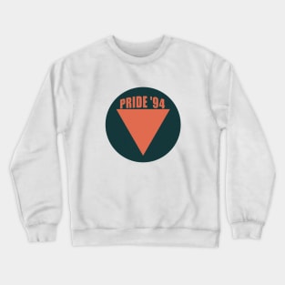 Retro Pride Pink Triangle Crewneck Sweatshirt